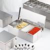 Stainless Steel 3-Compartment Seasoning Box