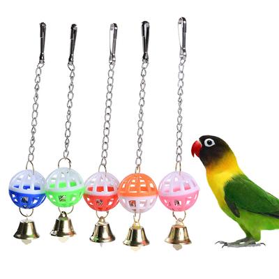 Vogel-Papageienspielzeug, buntes Vogelschaukelspielzeug mit Glocke, Hängespielzeug für Wellensittiche, Unzertrennliche, Conures, kleine Sittiche, Agapornis, Käfigdekor