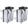 2.25 Inch Exhaust Muffler Clamp Stainless Steel Butt Joint 2pcs  Sleeve Catalytic Converters Exhaust Band Clamp
