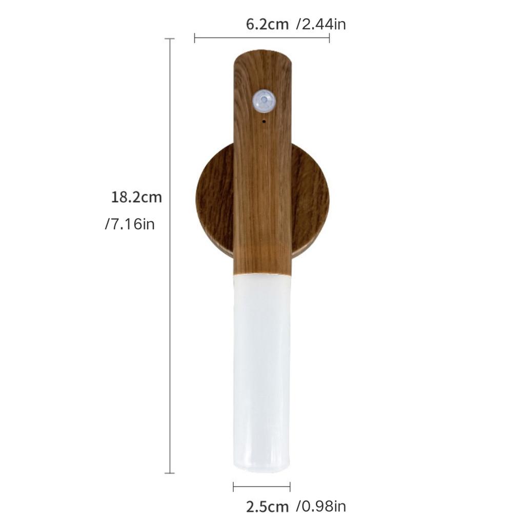 Modern USB powered LED wall light with motion sensor and three color lights, perfect for stairs and corridors