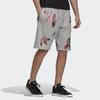 Adidas Originals Zeno Big Trefoil Logo Track Shorts Men Bottoms Grey GD0983