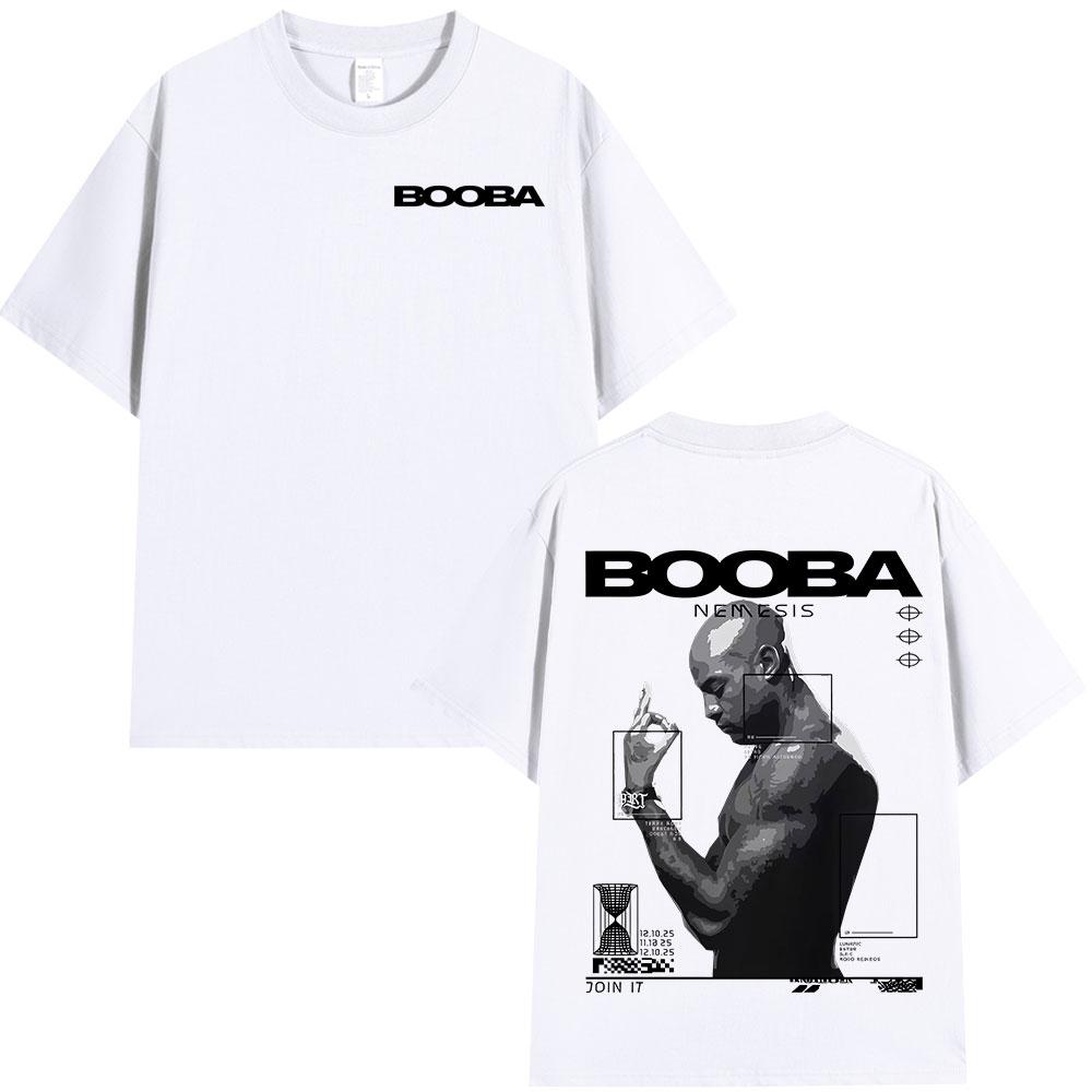 Rapper Booba Nero Nemesis Album T-shirts Mannen Vrouwen Retro Gotische Hip Hop Korte Mouw T-shirts Man Katoenen T-shirt Streetwear