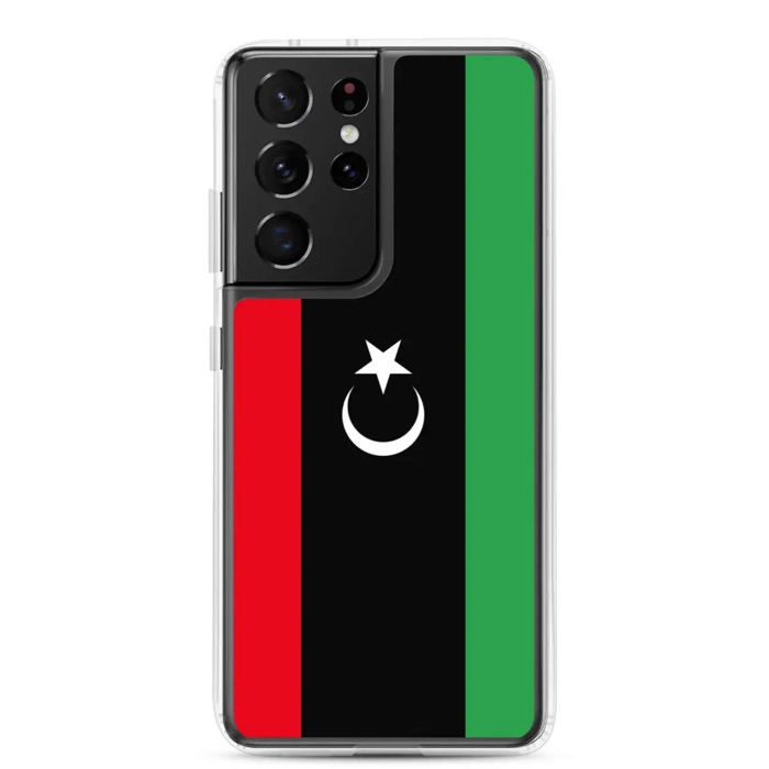 Coque Téléphone - Samsung - Galaxy S21 - Drapeau Libye - Souple - Multicolore