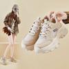 Spring Dad Shoes New Female Student Platform Sports Running Heightening Casual Shoes