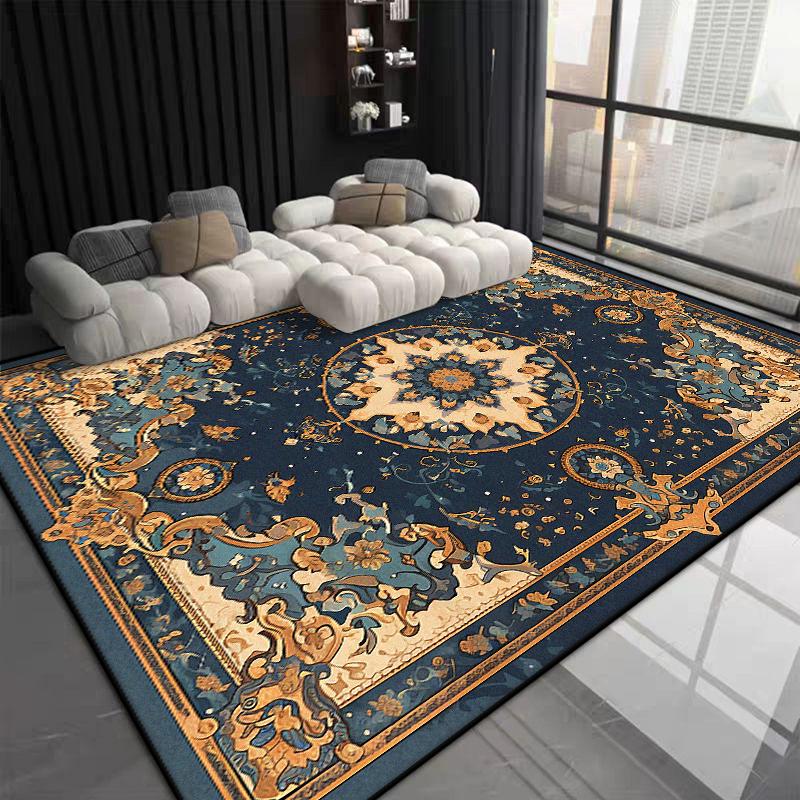 

Bohemian Style Large Size Carpet Living Room Antiskid Room Decor Lounge Rug Soft Easy Clean Coffee Tables Mat Machine Washable 60x90cm