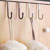 4Pcs Multipurpose Hooks with S Shape Durable No Trace Over Door Hooks for Cabinet Door Ideal for Home and Office Use