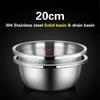 Drainage basket Kitchen water filter basket Basin Food grade German technology 304 stainless steel Vegetable washing basin