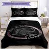 3-teiliges Bettbezug-Set (1 * Bettbezug + 2 * Kissenbezug, ohne Kern), Ajax Print Soft Ganzjahres-Bettwäsche-Set, Dekoration für Schlafzimmer zu Hause Geschenk
