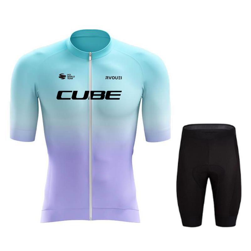 

2025 Rvouei Cube Командный Быстросохнущий Велосипедный Комплект Летняя Одежда MTB Велосипедная Форма Майка Ropa Ciclismo Hombre Велосипедный Костюм 5XL