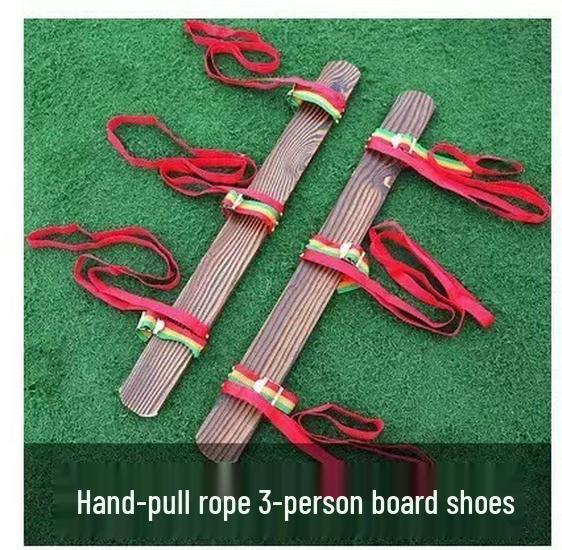 Teamwork Wooden Clogs for Plank Racing - Fun Sports Props