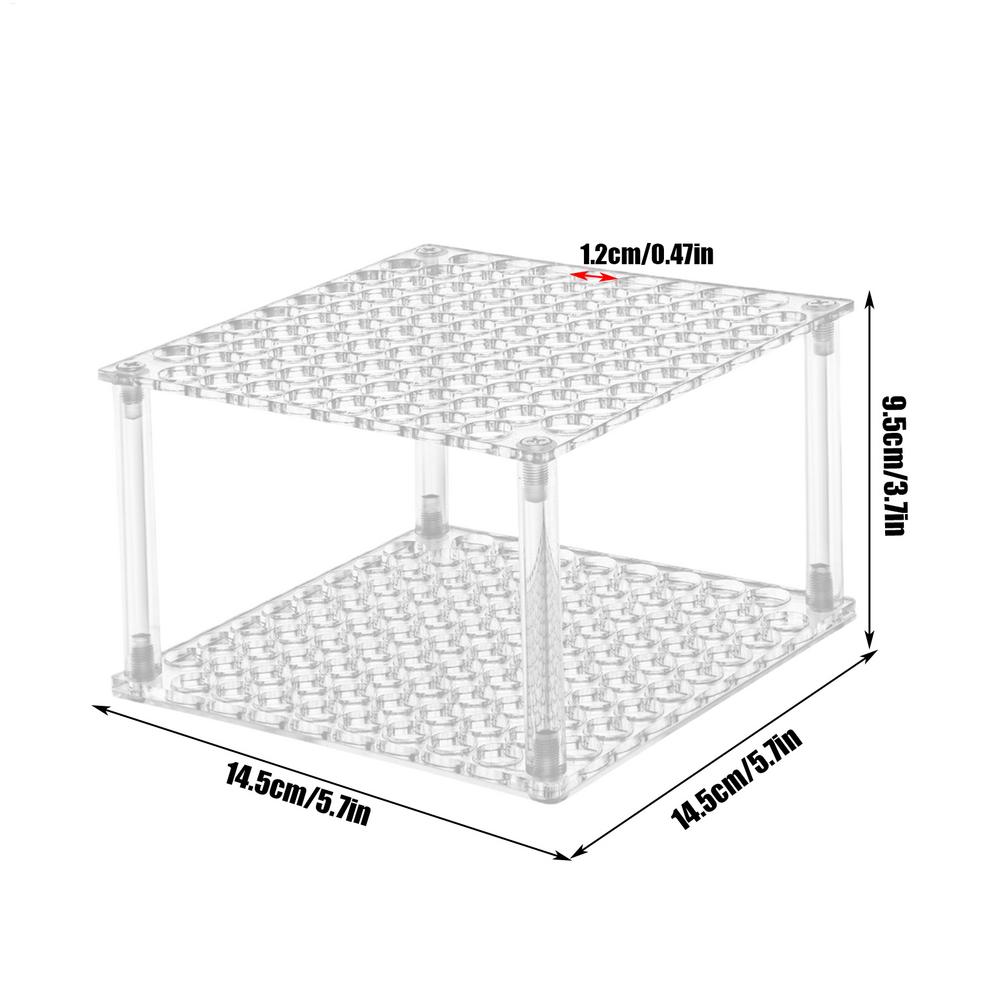 

Подставка для кистей для художника, настольный держатель для ручек, акриловая настольная стойка для хранения карандашей, маркеров, инструментов для моделирования, 96 отверстий белый