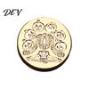 Ghost Wax Stamp Halloween Themed Brass Seal Head, Pumpkin Witch Bat Engraved Replaceable Sealing Replacement Head for Envelope Journal Gift Wrap Party