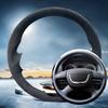 Ization Car Steering Wheel Cover For Skoda Octavia Superb Fabia Octavia A5 Yeti 2009-2013 Hand Sewing Suede Car Interior