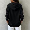 Women's Hooded Zip-Up Sweatshirt with Pockets Casual Long Sleeve Jacket for Everyday Wear