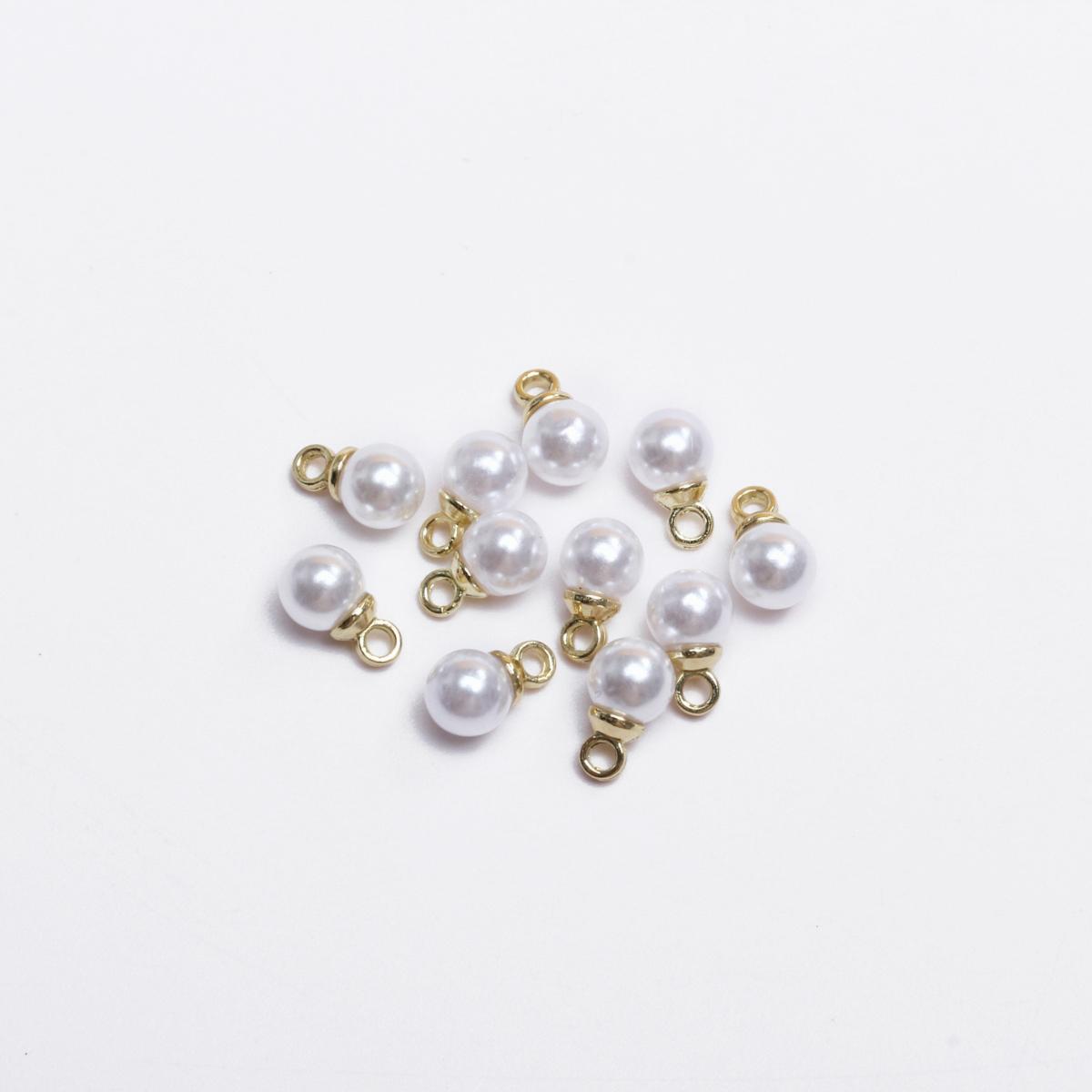 

Товары для дома, вечеринки, россыпью, модные украшения своими руками, серьги, аксессуары, белый жемчуг, 5/10 шт., искусственный жемчуг, 4-16 мм, жемчужное ожерелье, кулон 4mm/10pcs золотой
