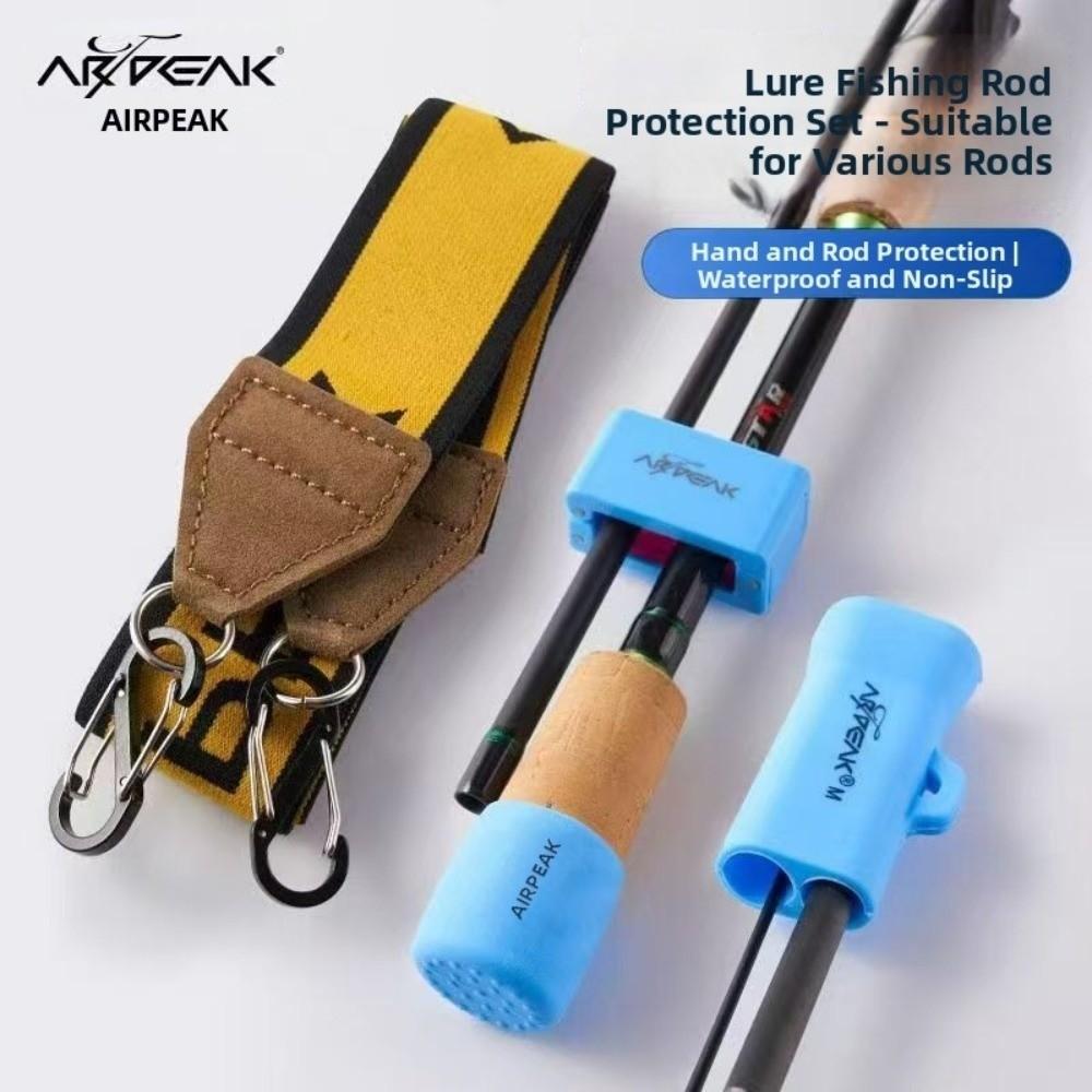 Protection Fishing Rod Strap Elastic Fishing Rod Cover Practical Fishing Pole Clip  Outdoor Fishing