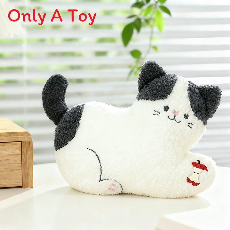 Plush Cat Toy With Apple Design For Girls And Boys Perfect For Sleep And Relaxation