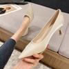 Fashion High Heels Pointed Toe Pumps Wedding Bride Shoe on Heeled Ladies Stilito Women's Shoes Korean Style Wholesale Genuine Mark Y2k