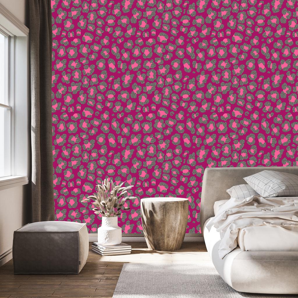 Pink Leather Wallpaper Purple, Pink and Gray for Living Room and Bedroom 50x1000