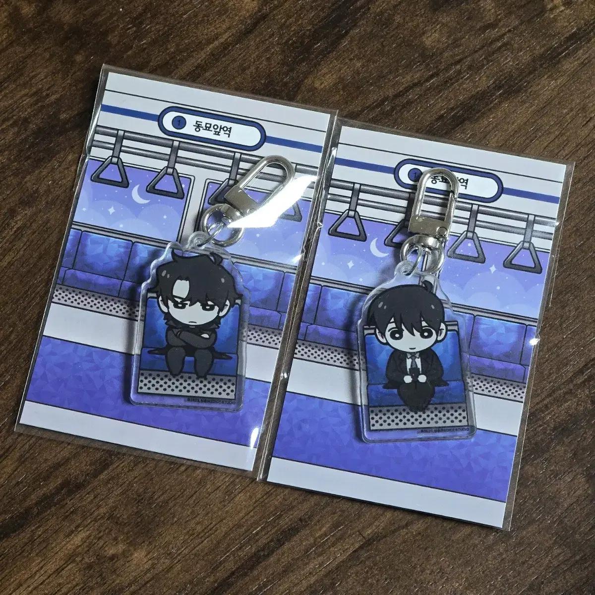 

Jeon Dok-si Popup Store Acrylic Yoo Joong-hyeok+kim Do-ja Acrylic Keyring Sealed Set