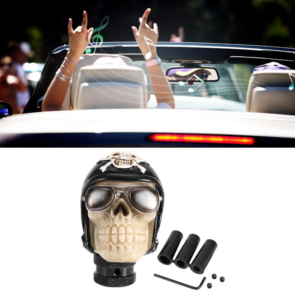 Skeleton Skull Head Car Manual Gear Shift Knob Stick Lever Shifter Universal