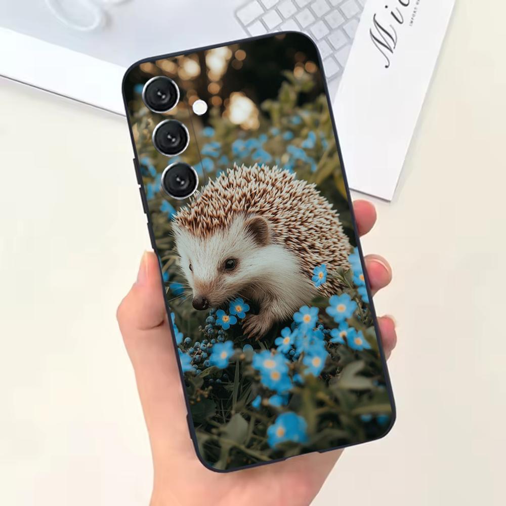Hedgehog animal  Phone Case For Samsung Galaxy A13,A21s,A22,A31,A32,A52,A53,A71,A80,Soft Black Shell