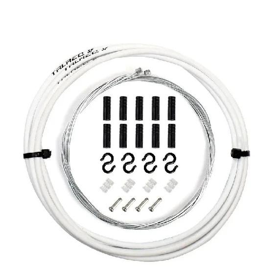 Bicycle Brake Cable Housing Group Set MTB Mountain Bike Derailleur Shifter Lever Cable Bike Cables Cap Cycling Cable Protector Shifter White 4mm