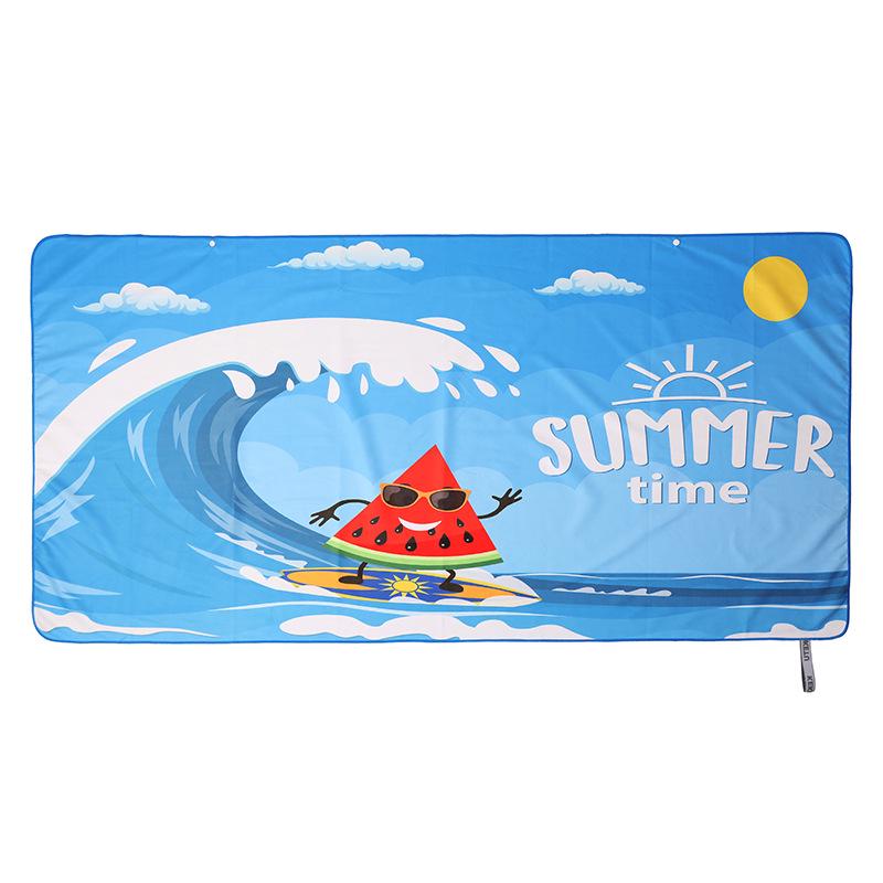 Ultra-Fine Fiber Printed Beach Towel - Oversized, Absorbent, Quick-Drying, High-Elasticity 80*160cm