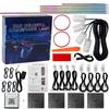 6/10/14/18/22 In 1 Led Car Ambient Light RGB 64 Colors Acrylic Strips Symphony Streamer Interior Rainbow Atmosphere Lighting Kit