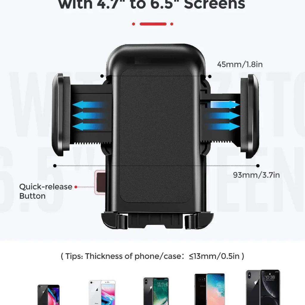 Uniwersalny Uchwyt Samochodowy na Telefon z Długim Gęsim Szyją Regulowany Wytrzymały Uchwyt Samochodowy na Telefon Chwyt Elastyczny Uchwyt Samochodowy na Szybie