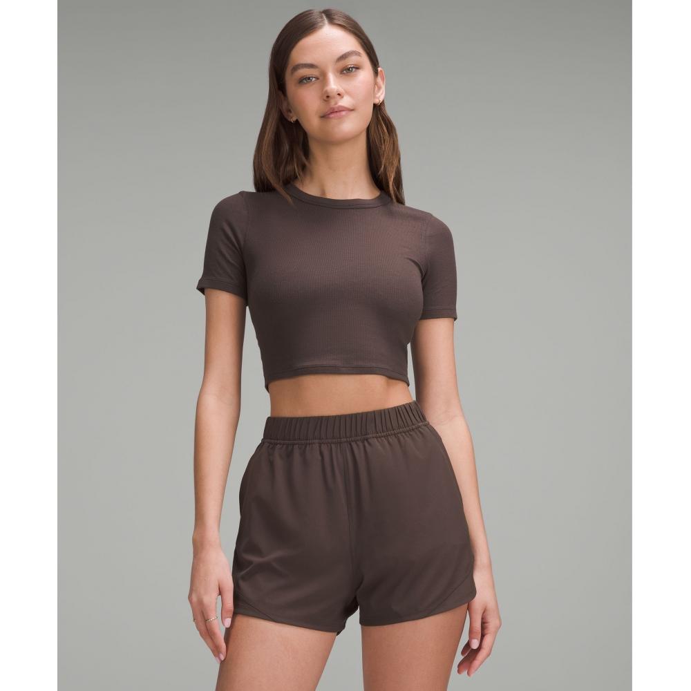 

Lululemon Футболка Hold Tight Straight Hem Cropped с эспрессо 8
