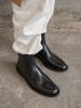Blanc Sur Blanc [Men] Lyon Ankle Boots Black