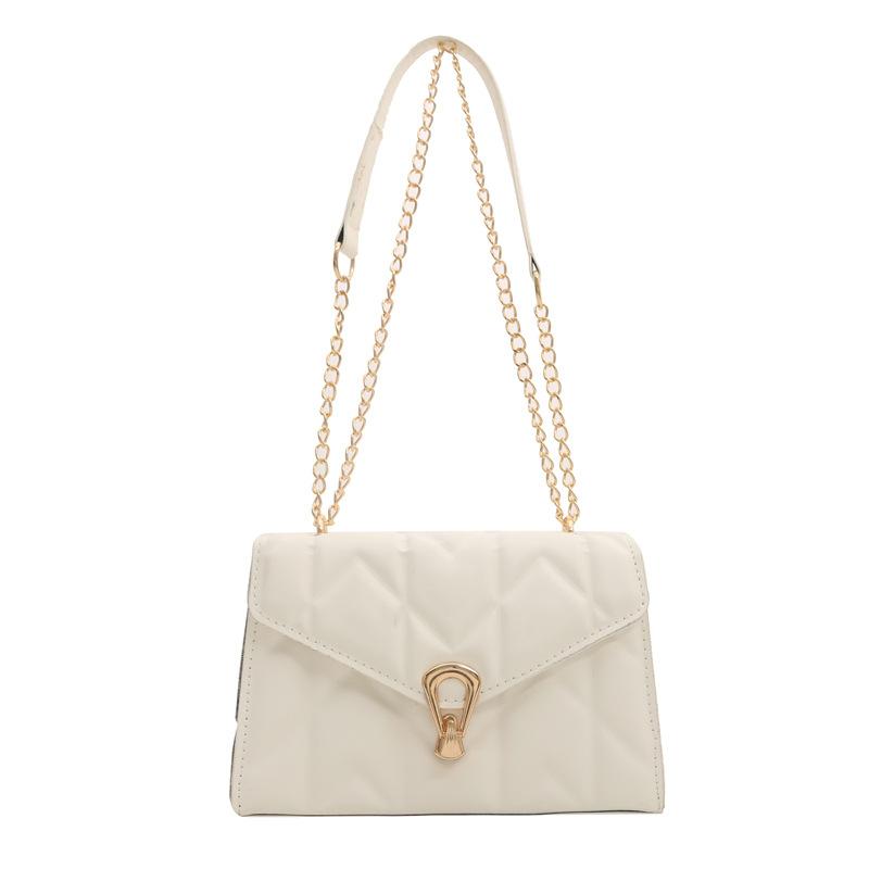 Pu Small Square Bag Fashion Chain Handbag Texture Hardware Shoulder Bag Niche Versatile Messenger Bag