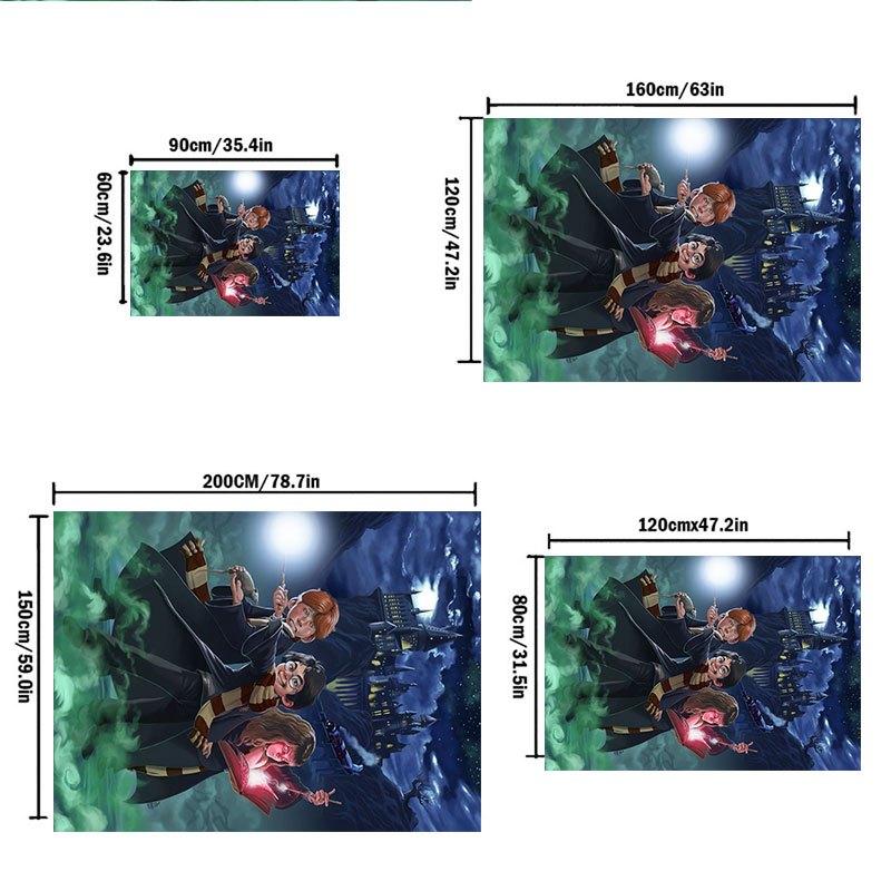 Harry Potter Hogwarts Schule Poster Kunstdruck Büromatte Heimdekoration Büroteppiche LB106