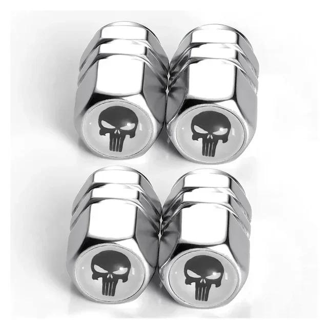 4Pcs Tire Valve Stem Caps, Universal Car Wheel Air Valve Dust Proof Covers for Cars, Trucks, SUVs, Bikes and Motorcycles Amagi