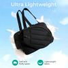 Tennis Bag with Shoe Compartment Shoulder Strap 42L Large Capacity Waterproofing Badminton Bag Handbag for Gym Black