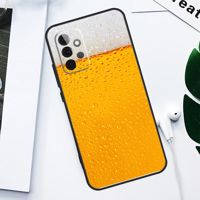 A Glass of Beer Alcohol For Samsung Galaxy A13 A53 A33 A54 A34 A14 A55 A35 A15 A05 A06 A16 A22 A32 A52 Phone Case