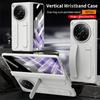 For OPPO Find N6 Case Hard Silicone Wrist Strap Folding Protective Back Cover Case For Find N6 N 6 With Glass Film Phone Shell