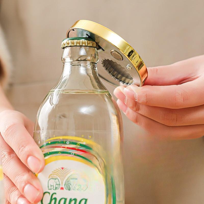 Creative Beer Bottle Opener for Fridge Magnets, Magnetic Multi-functional Kitchen Fridge Sticky Notes, Magnetic Stickers