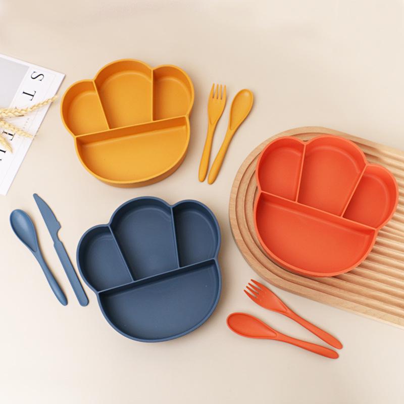 Eco-Friendly Wheat Straw Dinnerware Set: Portable Bowl & Plate Collection Without Cutlery оранжевый