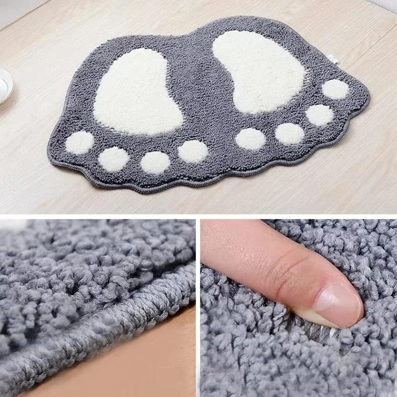 Bathroom Rugs Mats Water Absorbent Non-Slip Mat Used In Bathroom, Shower, Room, Etc.Soft Microfiber Bath Mat Machine Washable