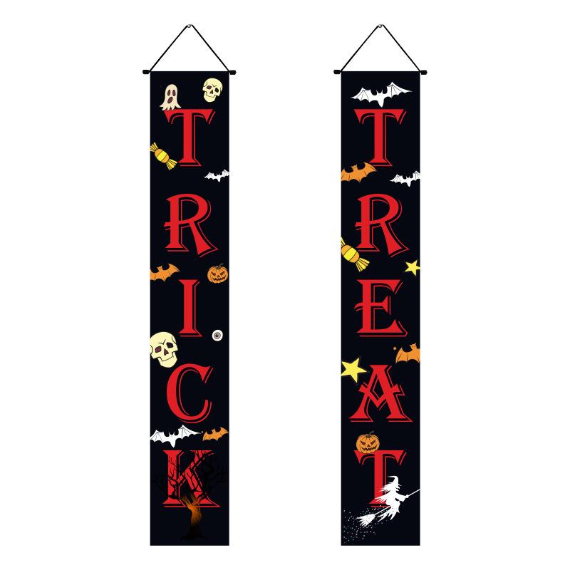 Mexický Den mrtvých Párty Dekorace Kupé Strašidelná Lebka Den Závěsná Vlajka Kupé Halloweenské Kupé Halloweenská Dekorace