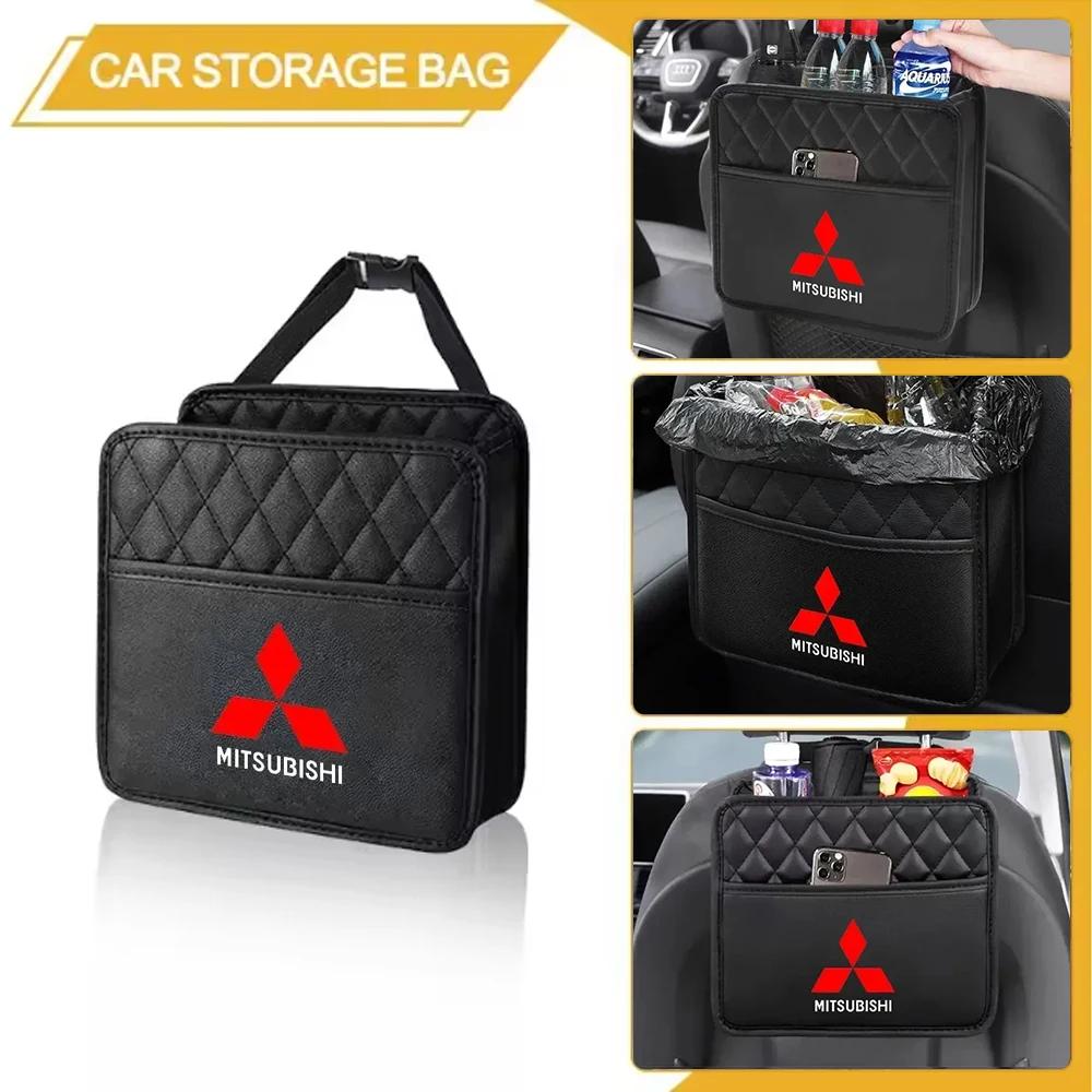 Car Storage Bag Multi-function Seat Back Storage Pocket Suspension for Mitsubishi Asx Lancer Pajero Outlander L200 Evo Lancer Ex