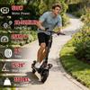 Foldable Adult Electric Scooter with Seat 48V15AH Up to 55KM Range,10" All-Terrain Tire IP54 Dual Disc Brake Cruise Control