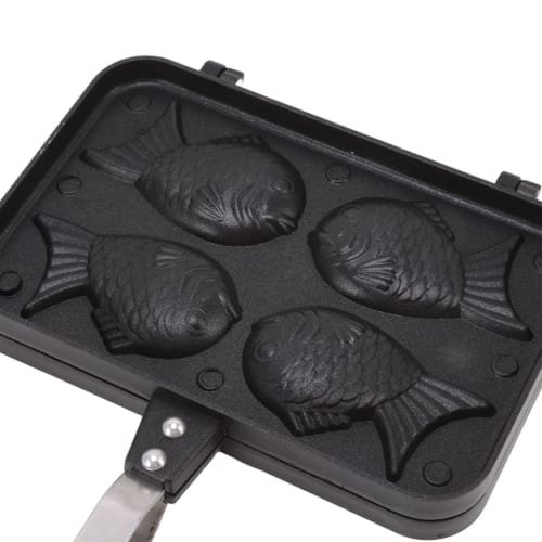 Taiyaki Mold, Taiyaki Fish Shape Cake Maker, Non-Stick Taiyaki Double Baking Pan, Waffle Baking Mold