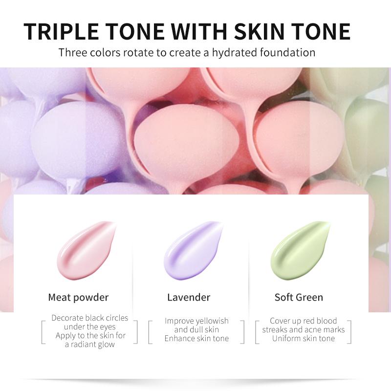 MERCILEN 2 IN 1 Rainbow Isolated + Sunscreen SPF 50+ Concealer Moisturizing Primer Brightening and Contouring