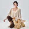 Women's Korean Style Long Sleeve V-neck Yoga Top - Loose, Breathable, Casual Sportswear