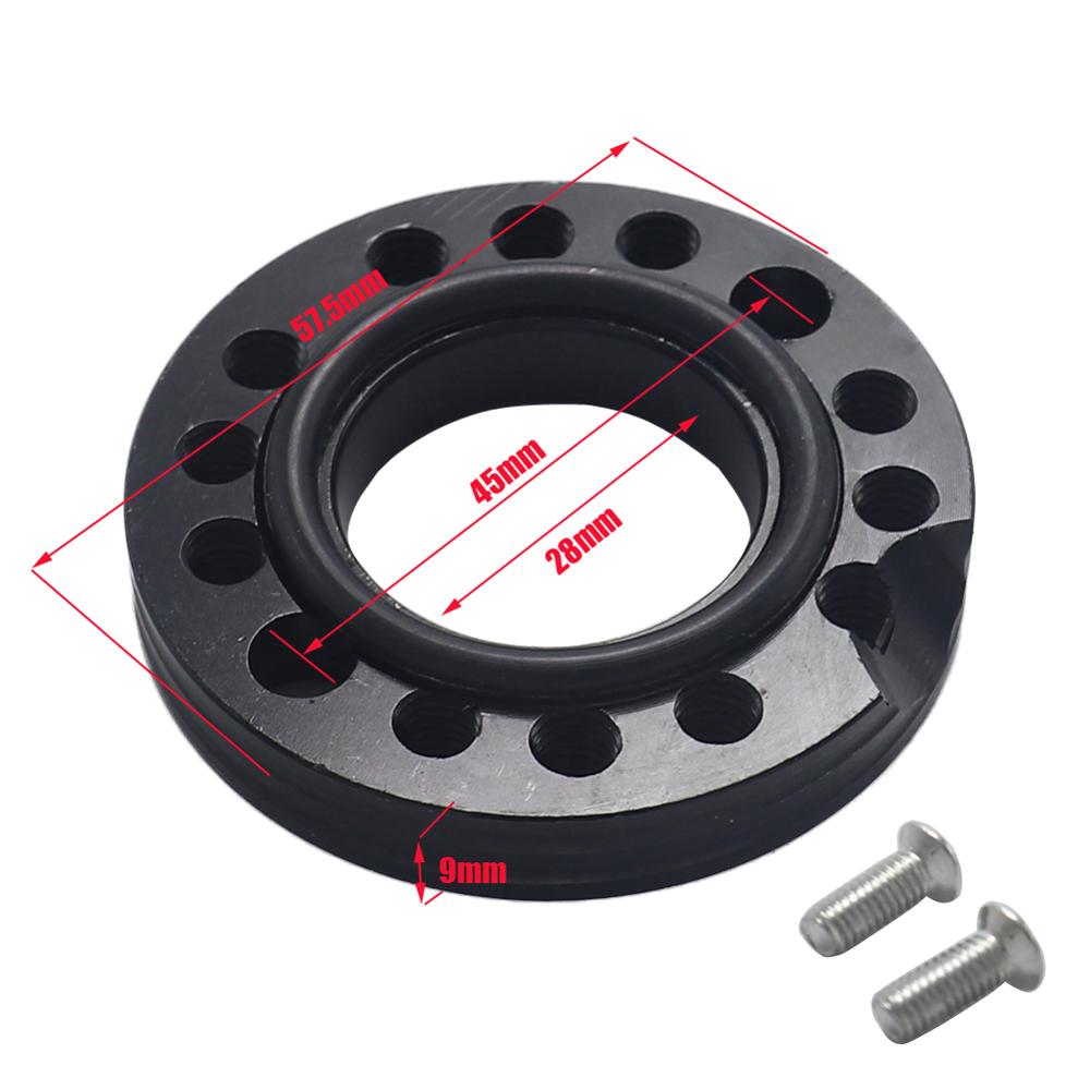 Motorcycle Parts 28mm CNC Carb Carburetor Inlet Manifold Adjuster Universal Flange Spinner Plate Adaptor For Pit Dirt Bikes