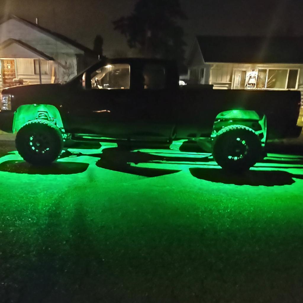 Ampper 4pcs LED Light, Waterproof LED Neon Underglow Light for