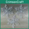 Christmas Window Decor Snowflake Strips With Transparent Plastic For Holiday Party Decorations